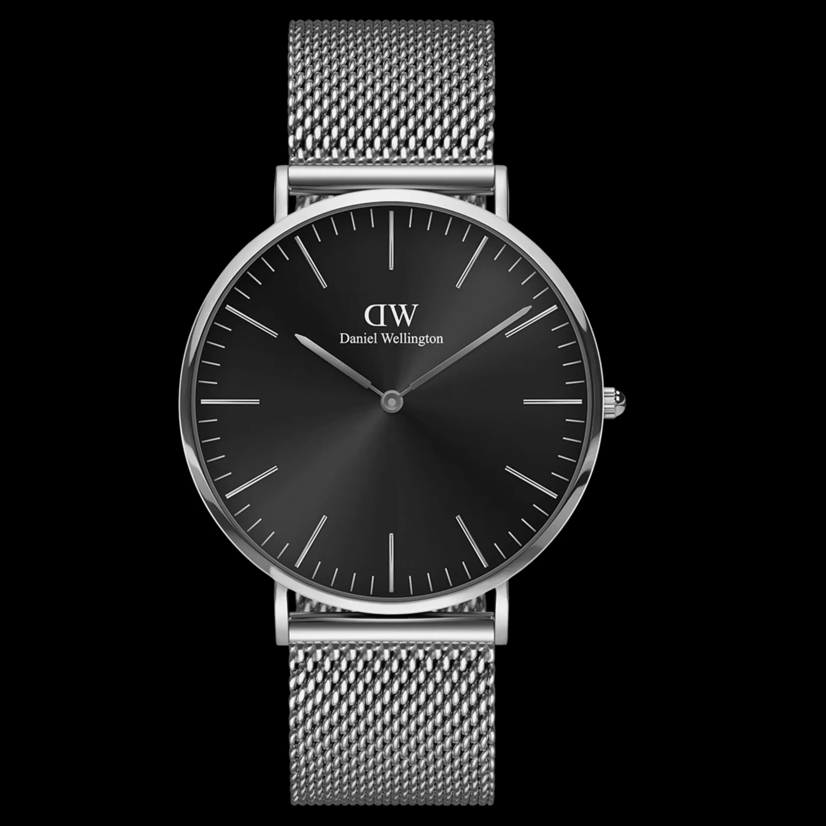 Hommes Daniel Wellington Montres Hommes*Classic Mesh Onyx