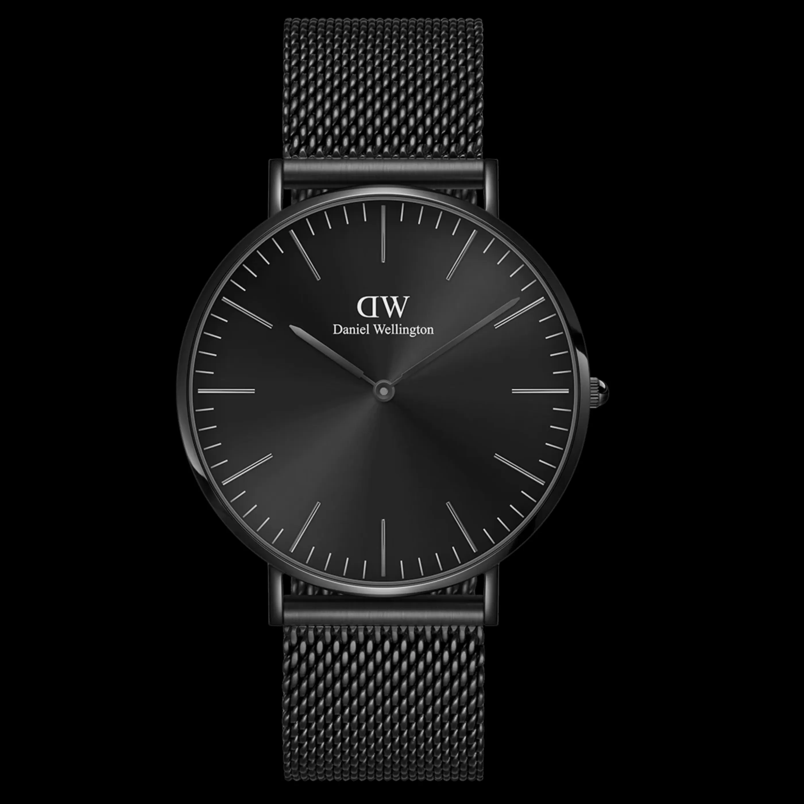 Hommes Daniel Wellington Montres Hommes*Classic Mesh Onyx