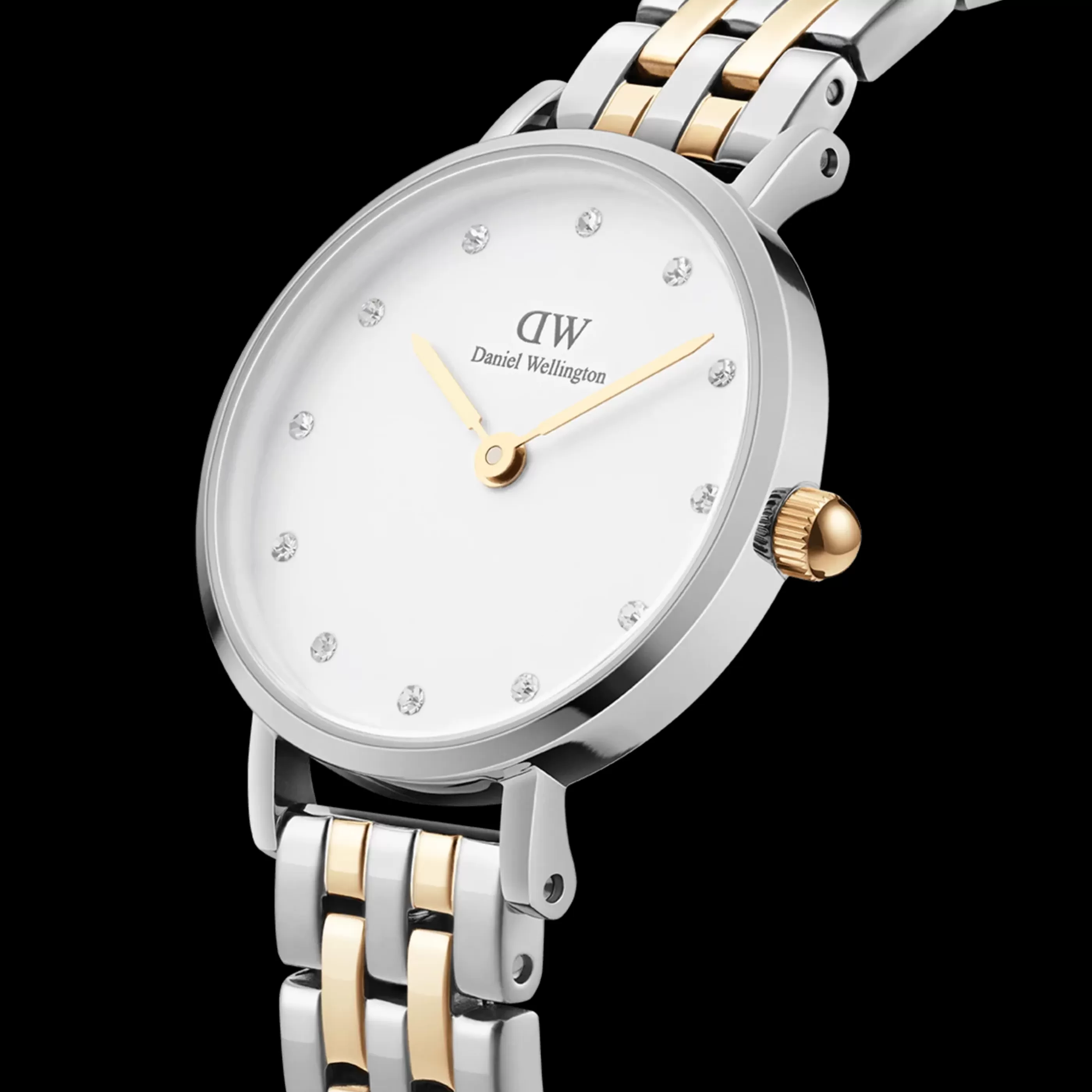 Femmes Daniel Wellington Montres Femmes*Petite Lumine 5-Link Two-Tone