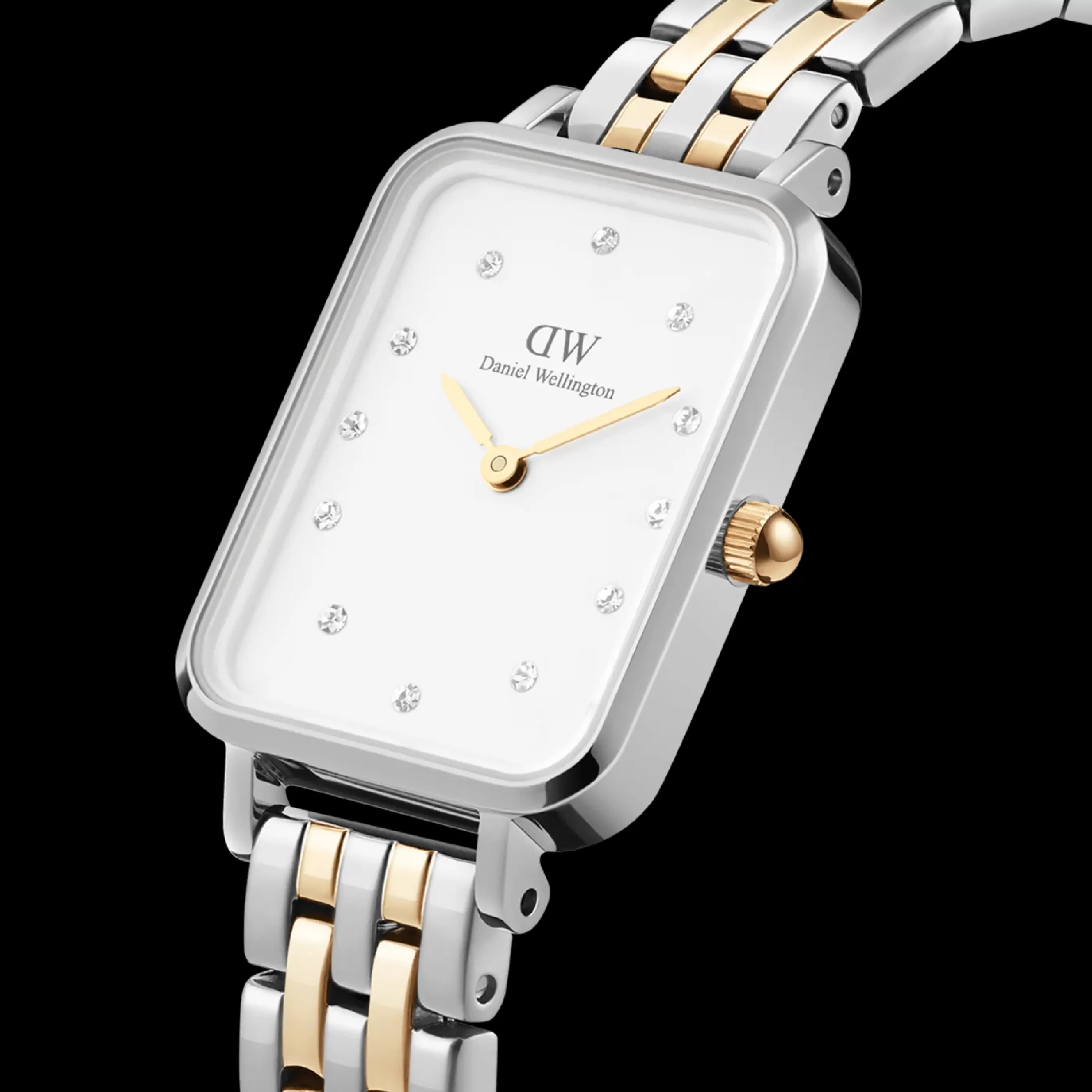 Femmes Daniel Wellington Montres Femmes*Quadro Lumine 5-Link Two-Tone