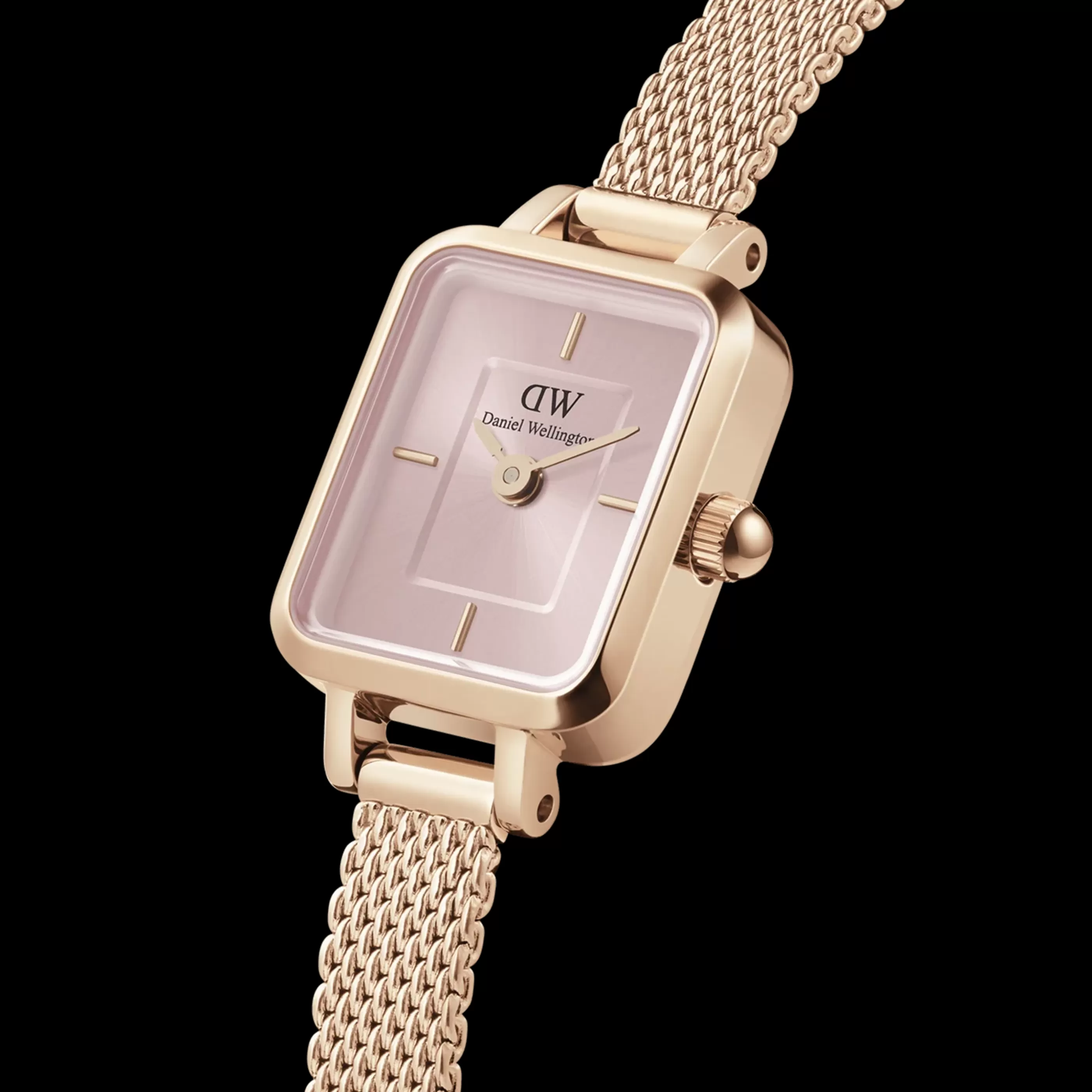 Femmes Daniel Wellington Montres Femmes*Quadro Mini Melrose Blush